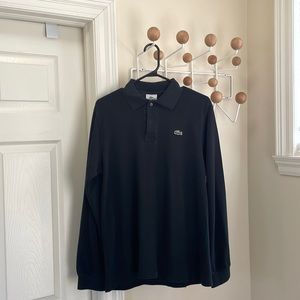 LACOSTE - Long Sleeve Collar Shirt - Black - Size 3